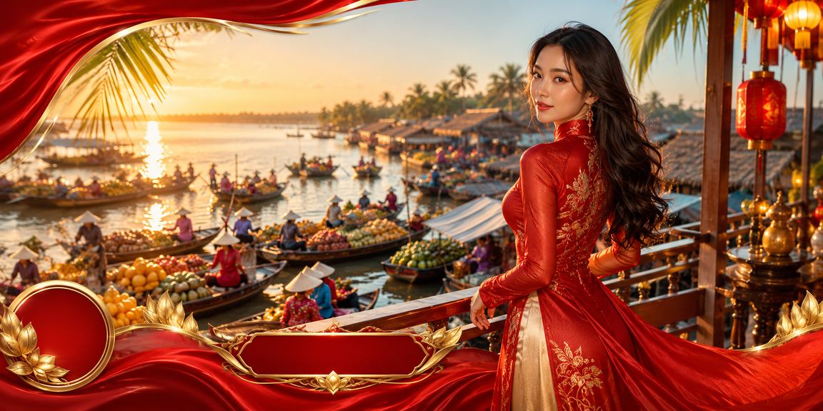 Người dùng miền Tây trải nghiệm cá cược trực tuyến trên 7pl với trang phục áo dài